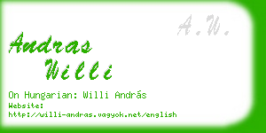 andras willi business card